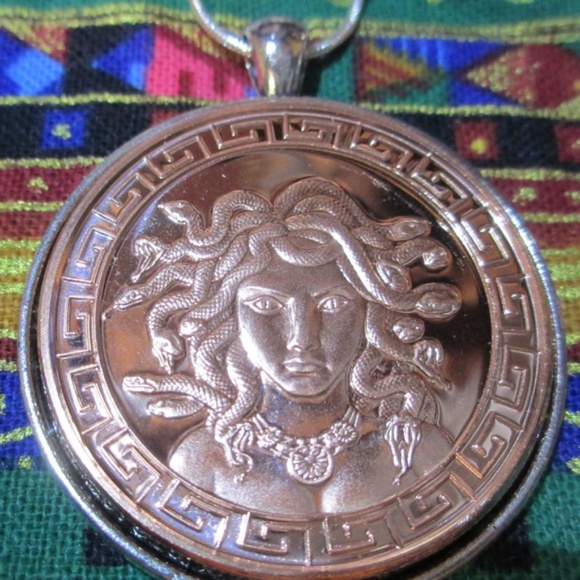 Medusa Sterling Silver 24 inch Chain Necklace - Picture 3 of 8